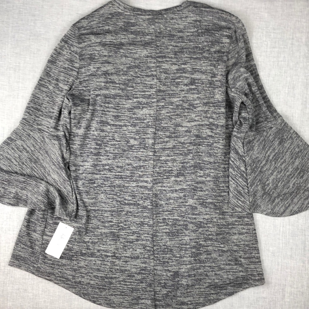 Medium XLarge Style & Co Gray Open Front Cardigan - Picture 5 of 5